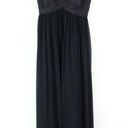 White House | Black Market  Silk Empire Maxi Dress Black Size 4 Photo 0