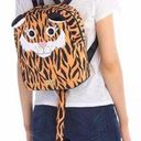 Betsey Johnson  LUV BETSEY Spike Kitsch Mid Sized Tiger Animal Print Backpack Photo 0