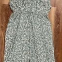 Luxology Luxololgy Women’s Size XL Sage Cream Floral‎ Elastic Waist Pants Romper NWT Photo 1