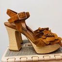 Nine West  Winflower Platform Sandals hippie 70’s size 8 brown Photo 11