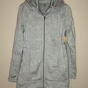 st. john's bay NWT St. John’s Bay Active Hooded Fleece Jacket Small Gray Photo 3