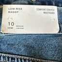 American Eagle NWT  Low Rise Baggy Jean  Comfort Stretch Size 10 Regular  Blue Photo 7