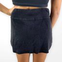 Bebe 00s  Vintage Y2K Black French Terry Drawstring Mini Skirt Photo 2