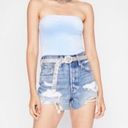 American Apparel NEW  Light Blue Velvet Bodysuit Photo 11