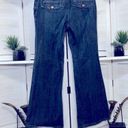 Banana Republic  dark blue low waist bell bottoms denim jeans sz 4 P Photo 1