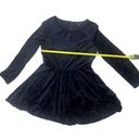 City Triangles NWT Y2K Whimsigoth Navy Velvet Burnout Skater Dress Fairy Goth Dark Feminine 15 Photo 8