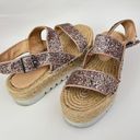 Bershka  Glitter Espadrille Flatform Sandal Sz 36 Photo 2