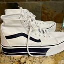 Vans  sk8-hi platform white/navy sz 9 NwOT Photo 2