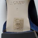 J.Crew  Black & Denim Lace Up Ballet Flats Size 8 Photo 6