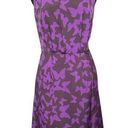 Loft  Purple Butterfly Sleeveless Dress - Size 6 Photo 0