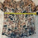 Lucky Brand SZ MD Mixed Print Peasant Top Photo 4