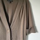 Banana Republic  Taupe Brown Short Sleeve Button Up Cardigan Sweater size Medium Photo 2