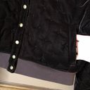 Clare V Le Bomb Velvet Quilted Bomber Jacket Brown Size Medium Photo 6