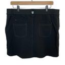 Kuhl  Strattus Skort Skirt In Black Pocketed Lightweight Ripstop Air Soft Size 12 Photo 5