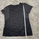 Lululemon Run For Days Short Sleeve Tee T-Shirt in Black Camo Camouflage Stripe Photo 9