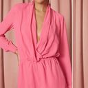 superdown kaycie drape neck romper XS Hot Pink Photo 5