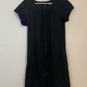 DKNY  Black Sheath Dress with Sequins Laser Cutouts size 10 NWOT Photo 1