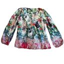 Sundance Samantha Floral Print Silk Blouse Shirt Top Flowy Boho Size Small Women Pink Photo 9