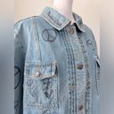 Valerie Stevens Vintage ‘90s  Peace & Love Denim Jacket Photo 2