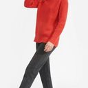 Everlane  The Italian Soft Wool Rib Turtleneck Sweater in Red Large New Womens Photo 3