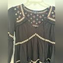 American Eagle  black embroidered long sleeve dress size XS Photo 14