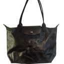 Longchamp  Le Pilage Black Coated Canvas Medium Size Tote Bag (Damage) Photo 1