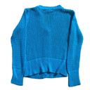 Coldwater Creek  cardigan sweater crochet  blue open see through Size S Photo 4