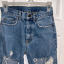 Carmar Denim Carmar Womens Light Wash Straight Leg Jeans Size 23 Distressed Frayed Hem  Photo 1