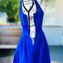 American Eagle  Outfitters Women’s Size 2 Blue Crepe Georgette Fit & Flare EUC Photo 7