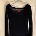 Chelsea and Violet  NWT Stunning Deep Blue Velvet Midi Dress Size Medium Photo 7