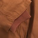 Dickies NWT  Shacket Canvas Zip Up Snap Jacket Shirt Workwear Camel Brown Tan Hooded Hoodie Photo 2