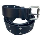 Guess  Jeans black faux leather belt with silver studs Size small (42 inches) Photo 6