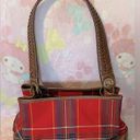 Tommy Hilfiger Vintage Premium designer handbag plaid and leather (unused) RARE Photo 8