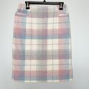 American Vintage Vintage Plaid Skirt Pastel Pencil Skirt Photo 5