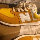 New Balance Tan / Yellow 696 Suede Sneakers Photo 4