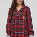 Cotton On  F.R.I.E.N.D.S Red Flannel Plaid Pajama 2 Set Unisex M Holiday Photo 1