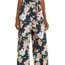 Chelsea28 NWT  Floral Wide Leg Jumpsuit Teal Fall Bouquet size medium Photo 0