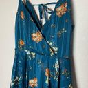 Xhilaration Floral Print Deep V-Neck Tiered Shine Wrap Dress Photo 1