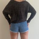 Pink Rose Grey Casual Knit Sweater Photo 3