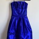 Jessica McClintock Blue Silky Dress Photo 1