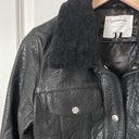 Understated Leather  Thunderbird Shearling Coat Black Lamb Leather & Shearling Photo 5