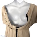 Silence + Noise Urban Outfitters  Cold Shoulder Button Back Tan Dress size XS Photo 9