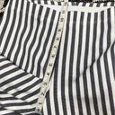 Karen Kane  wide leg cropped pants striped Small elastic waist pull on Photo 4