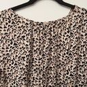 Rebecca Taylor  Leopard Print Silk Caramel Combo Drop Waist Dress | Size 10 Photo 4