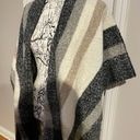 Nine West NWT Shawl Cape Cover poncho soft cozy warm winter tricolor neutral shrug Photo 1