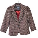 Modcloth CROPPED WOOL HOUNDSTOOTH BLAZER WOMENS SIZE SMALL Photo 1