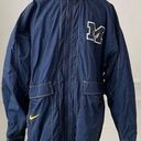 Nike Vintage 90s  University of Michigan U of M Wolverines Lined Windbreaker M Photo 0