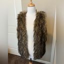 Full Tilt Women’s  FAUX FUR VEST. Size Medium Photo 1