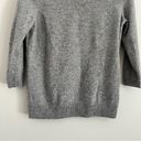 Talbots  Women’s Gray 100% Cashmere Quarter Sleeve Sweater Size Medium Petite Photo 3