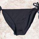 Topshop Black High Rise Classic Side Tie  Bikini Bottoms Photo 0